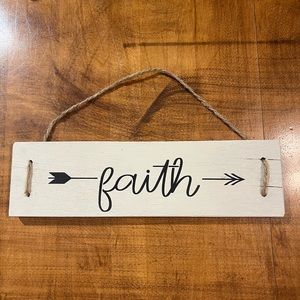 Faith Wall Hanging Sign